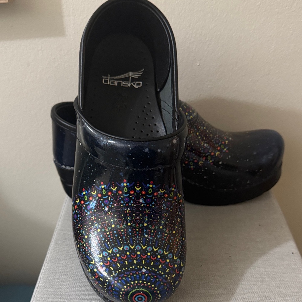 Dansko Multicolor Patterned Clogs - image 2